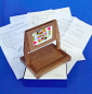 Preview: MIKAME Ghost Card Frame / MC Card Frame • Holz • seltenes Sammlerstück